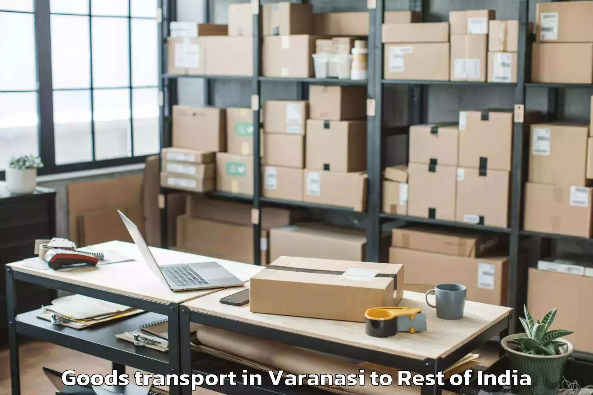 Affordable Varanasi to Peddakothapally Goods Transport